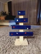 Drewniana choinka święta na prezent ozdoby Mała 