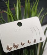 Zestaw kolczyków – sztyftów Xuping. Nowe.