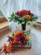 Zestaw w stylu naturalnym na grób, zestaw na cmentarz, nr 3