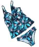 Tankini, strój kąpielowy dwuczęściowy, kwiaty, rozmiar M, 38 NOWY