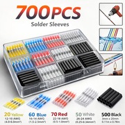 Wodoodporny zestaw złączek lutowanych z rurką termokurczliwą - 700 szt..