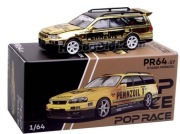Pop Race Nissan Stagea Pennzoil Gold Chrome 