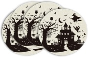 Podkładki na stół pod talerze na Halloween materiałowe średnica 37cm 4szt