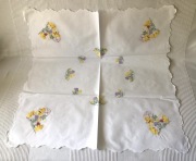 Obrus serwetka vintage haft Wielkanoc