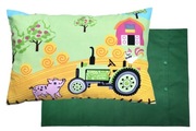 Poszewka 60x40 cm Traktor Świnka Kogut - Bawełna