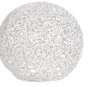 Lampa LED w kształcie kuli Ø 15 x 14 cm Srebrna 