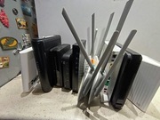 Zestaw 10 routerów/modemów TP-LInk,Cisco,Zyxel,Sagemcom niesprawdzone 