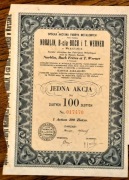 AKCJA Spółka Akcyjna Fabryk Metalowych NORBLIN Warszawa 1934 100zł