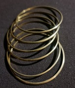 Bransoleta miedziane 1 szt w kolorze złotym 