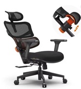 Fotel ergonomiczny biurowy z podporą lędźwiową. 