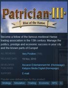 Patrician 3 III: Rise of the Hanse Klucz Kod Steam