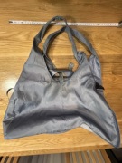 Torba jasna niebieska z przegródka na buty