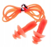 Zatyczki do uszu z paskiem Vivo silikon B-2007 - 4512007 pomańczowe