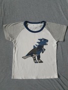 tshirt dinozaur 110/116 koszulka bluzka z krótkim rękawem moro smok