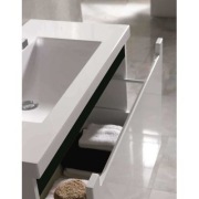 Oltens Jog umywalka z szafką wiszącą 80 cm biała 