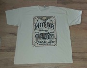 Koszulka XXL Motor Ride or Die Motocykl Old School Chopper