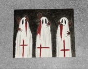 Obraz akryl A4 trzy duchy nie widzę nie słyszę nie mówię