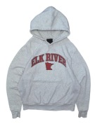 Szara Bluza z kapturem Elk River Retro Vintage nike adidas nba nfl