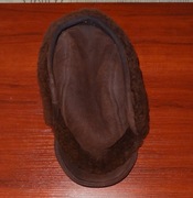 Czapka futrzana zimowa z nausznikami b.ciepła