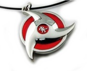 duży wisiorek metalowy Naruto | Mangekyo Sharingan