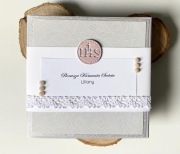 Kartka komunijna, otwierana na 3 części.