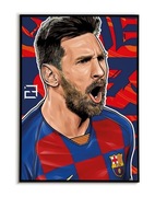 Lionel Messi FC Barcelona Plakat A3 Komiksowy - trzeci plakat GRATIS