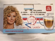 Zestaw 2 Szklanek MG Home Linia Renza – Podwójne Ścianki, 2 x 300 ml