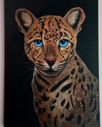 Ocelot obraz kot akryl 