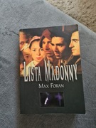 Lista Madonny / Max Foran; pierwsza powieść