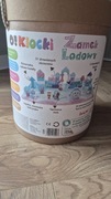 NOWE Klocki drewniane - Zamek Lodowy