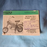 Motorynka instrukcja obsługi Predom Romet M2, M3 z silnikiem 025