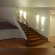 SCHODY NA BETON DREWNIANE STALOWE SZKLANE