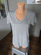 Under Armour t-shirt damski heatgear S trening jasny turkus loose fit