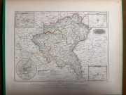 Mapa Prowincji Poznańskiej Poznań 1849