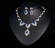 Zestaw bizuterii damskiej granatowy 1