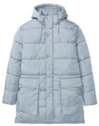 Nowa jasno popielata męska  zimowa pikowana duża kurtka 64 bonprix