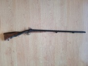 Dubeltówka czarnoprochowa z XIX wieku