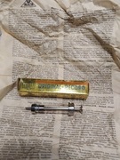 strzykawka szklana 2 ml PRL - NOWA w oryginalnym opakowaniu