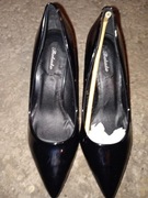 Czarne buty na obcasie 