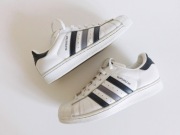ADIDAS__SUPERSTAR BB2244__BIAŁE SKÓRZANE SNEAKERSY__R.42