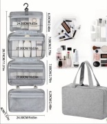 Kosmetyczka podróżna organizer na kosmetyki wisząca kuferek duża pojemna
