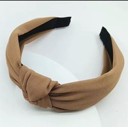 Szeroka brązowa opaska