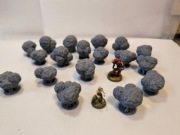 Krzew (B) pojedyncze zestaw Diorama Makieta Model