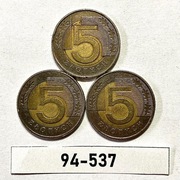 Moneta 5 zł  1994 rok ZESTAW = 3 szt. 94-537