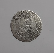 SZÓSTAK POLSKA 1665 AT - JAN II KAZIMIERZ 