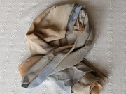 Szal damski / chusta 160x50 cm miodowo-niebieskawa