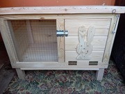 Solidna klatka dla królika z wyjsciem 80/50 