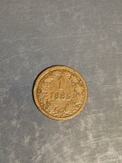 Austria 1 kreuzer 1885