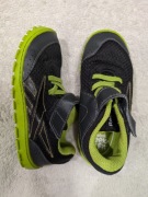 Czarne zielone buty sportowe na rzepy Reebok Peek n' Fit 25,5 25 26