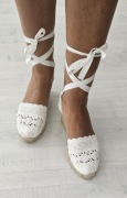VENEZIA espadryle białe roz 41  boho